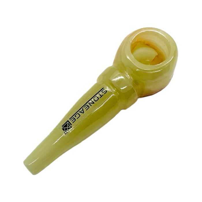StoneAge | 4" Handmade Tobacco Smoking Pipe – Model: Ring, Includes Gift Box Quartz · Stone Pipe NicePrice
