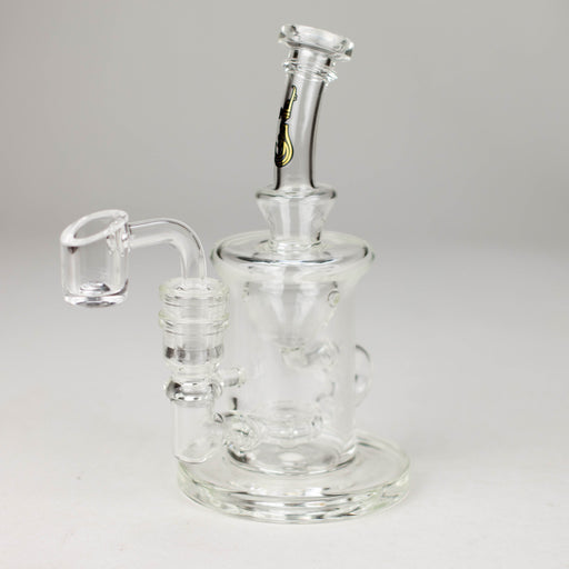Genie | 6" recycled bubbler with a banger Glass Rig ONE