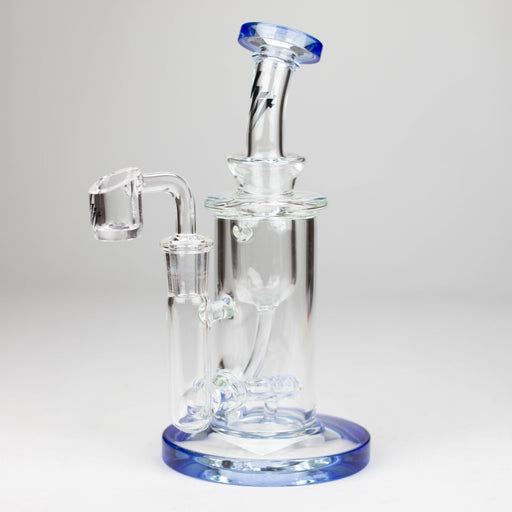 HIT | 8" Glass Oil Rig Water Bong Glass Rig NIBO Distribution Blue