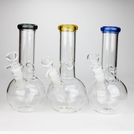 9" Round base glass bong Glass Bong Bongzie Smokes