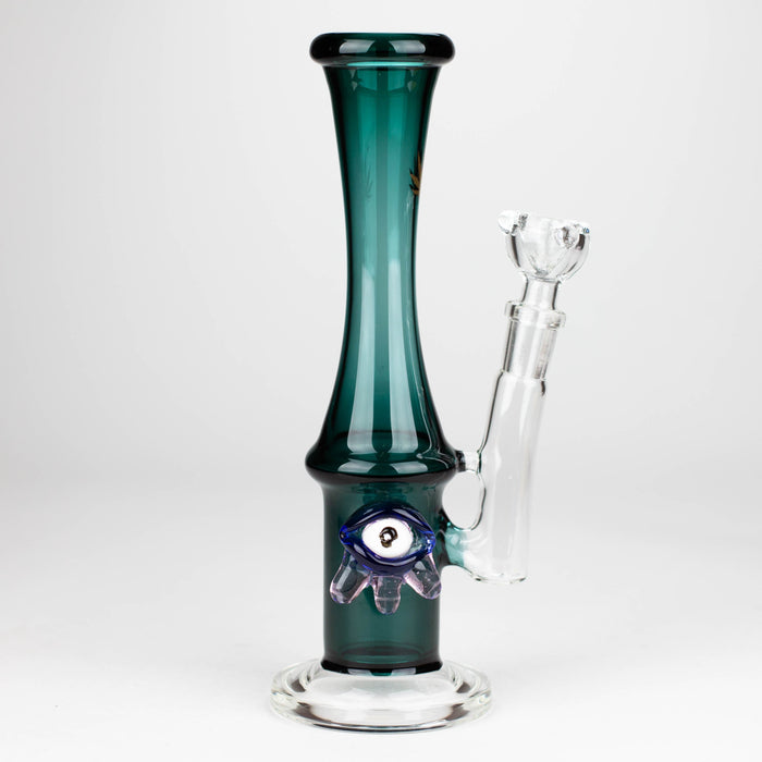 10" Color tube glass bong with eye Glass Bong Bongzie Smokes