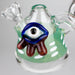 4" Cone bubbler with eye decoration-Assorted Glass Bong Bongzie Smokes