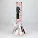 Z10" Glow in the dark Glass Bong With RM Design Glass Bong 777 Smoke Graphic B