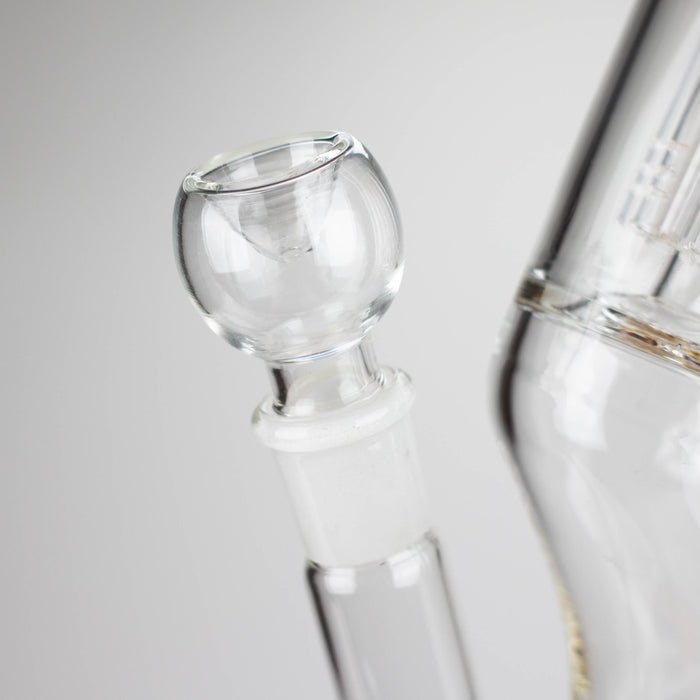 16" Zig-zag glass bong with percolator Glass Bong Bongzie Smokes