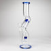16" Zig-zag glass bong with percolator Glass Bong Bongzie Smokes Blue