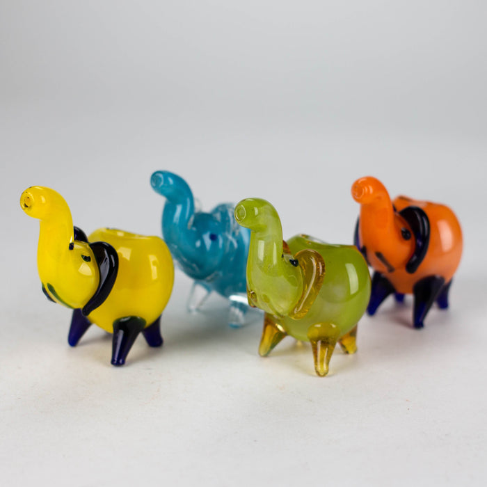 3" Elephant glass hand pipe Glass Pipe Bongzie Smokes