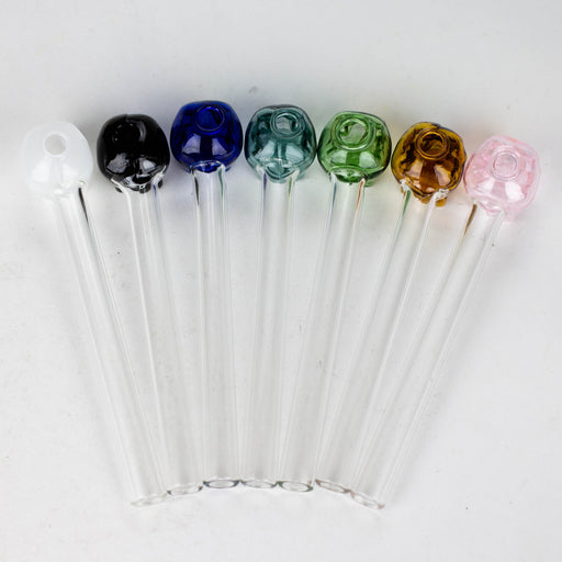 5.5" GLASS Skull oil burnerpipe [AC238-S] Oil Burner Canadian Distributor
