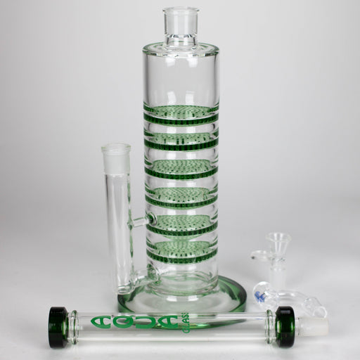 AQUA | 21 " 2-in-1 Multi level honeycomb diffuser glass bong [AQUA019] Glass Bong Canadian Distributor