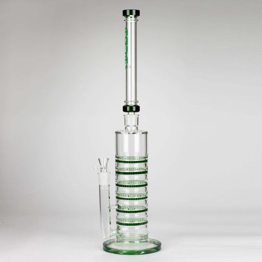 AQUA | 21 " 2-in-1 Multi level honeycomb diffuser glass bong [AQUA019] Glass Bong Canadian Distributor Green