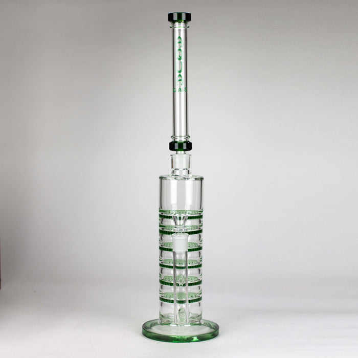 AQUA | 21 " 2-in-1 Multi level honeycomb diffuser glass bong [AQUA019] Glass Bong Canadian Distributor