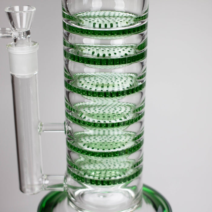 AQUA | 21 " 2-in-1 Multi level honeycomb diffuser glass bong [AQUA019] Glass Bong Canadian Distributor