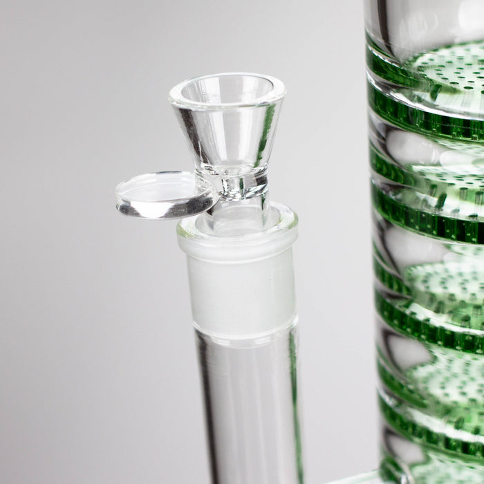 AQUA | 21 " 2-in-1 Multi level honeycomb diffuser glass bong [AQUA019] Glass Bong Canadian Distributor