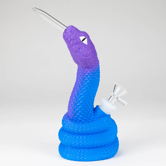9.4" Vinyl viper water pipe Resin · Silicone · Plastic Bong YHS Smoke