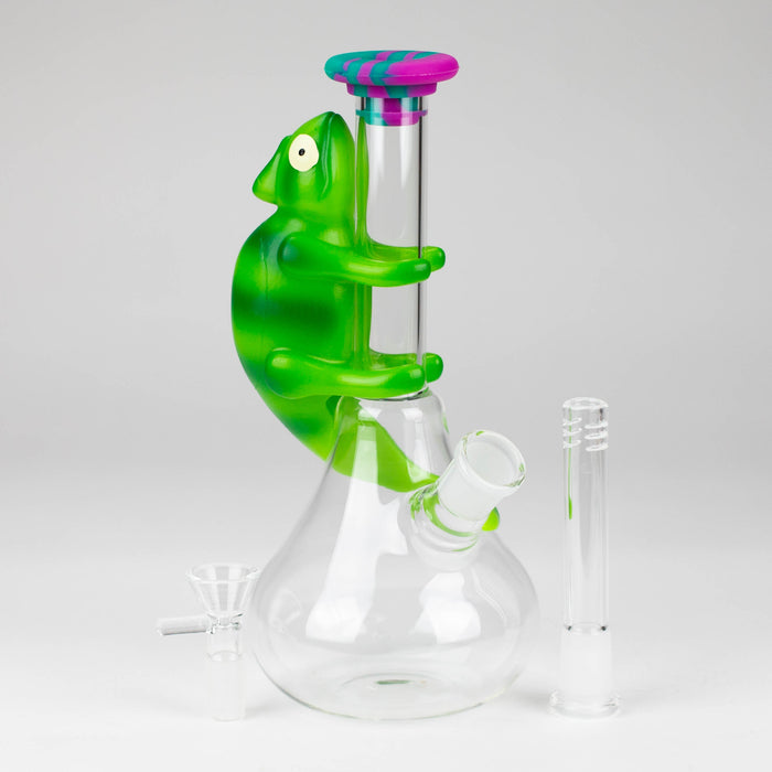 8.5" chameleon glass beaker water pipe Glass Bong YHS Smoke