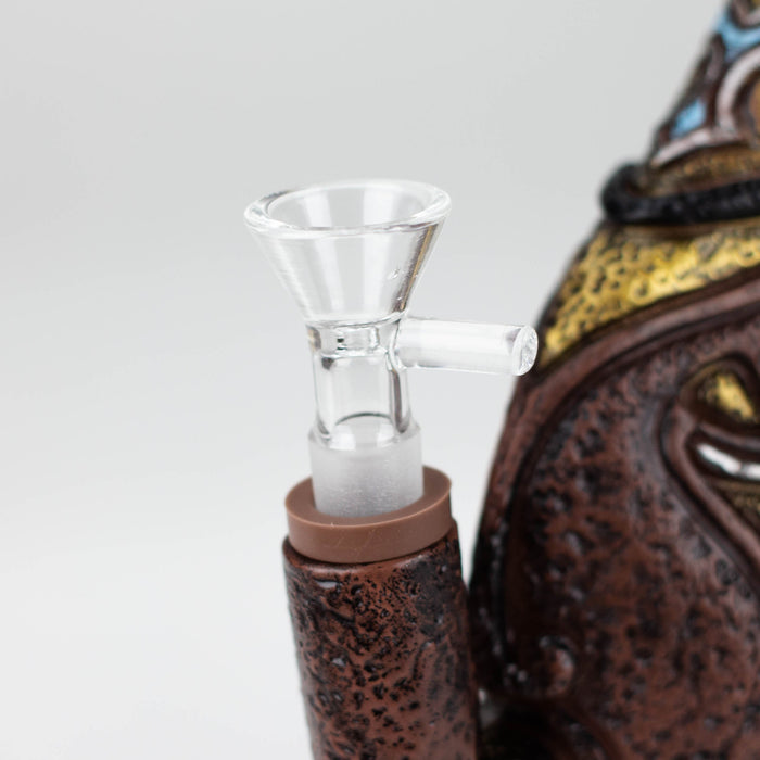 7.8“ Vinyl indian elements water pipe Resin · Silicone · Plastic Bong YHS Smoke