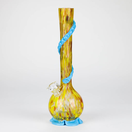 12" soft glass water pipe Glass Bong Bongzie Smokes