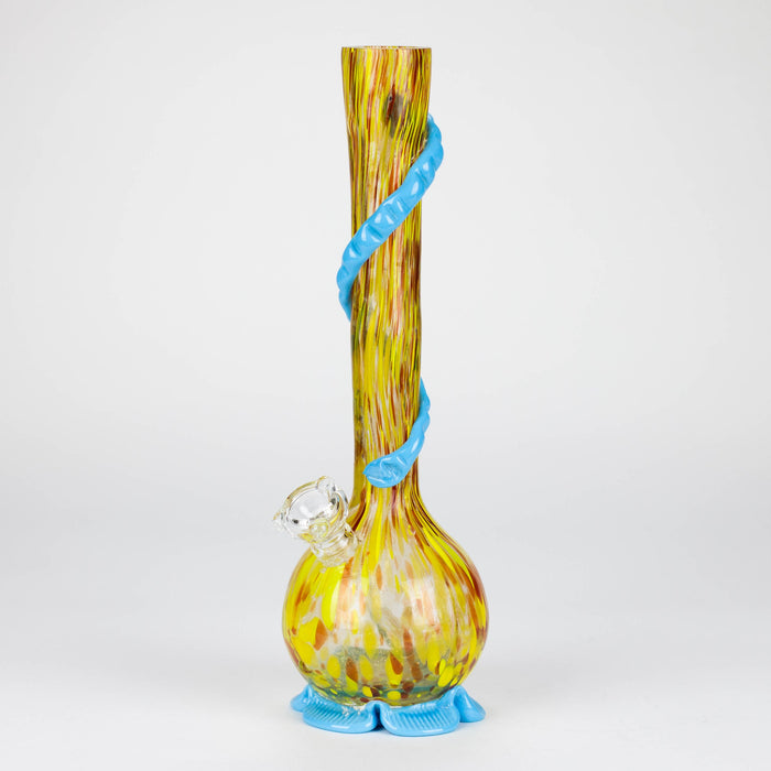 12" soft glass water pipe Glass Bong Bongzie Smokes