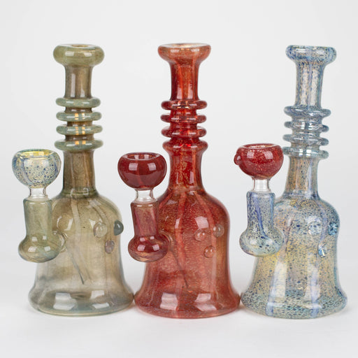 8" marble design multi color glass water bong Glass Bong Bongzie Smokes