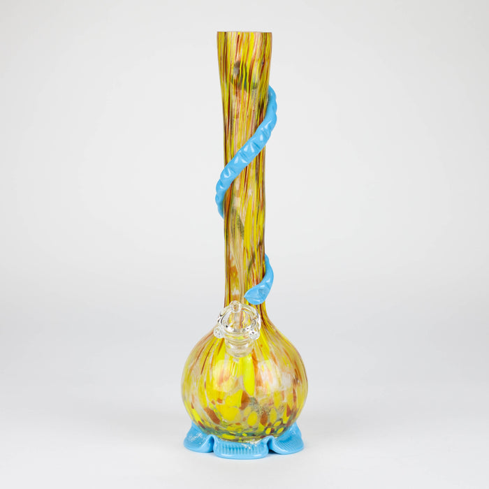 12" soft glass water pipe Glass Bong Bongzie Smokes