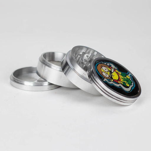 63mm Cartoon design 4 parts aluminium grinder-Assorted Regular Grinder Bongzie Smokes