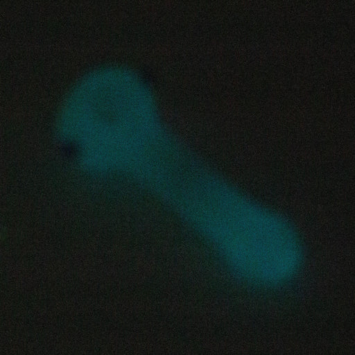 5" soft glass glow in the dark hand pipe Pack of 2 Glass Pipe Bongzie Smokes
