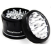 SharpStone® | V2 CLEAR TOP 4 PIECE GRINDER 2.5 [ GRI905 ] Regular Grinder NIBO Distribution BLACK