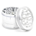 SharpStone® | V2 CLEAR TOP 4 PIECE GRINDER 2.5 [ GRI905 ] Regular Grinder NIBO Distribution SILVER