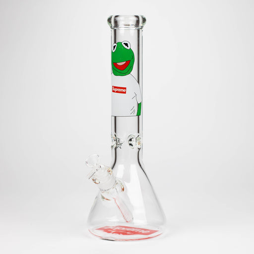 14" Brand 9mm glass water bong [NP2001] Glass Bong ONE Design A