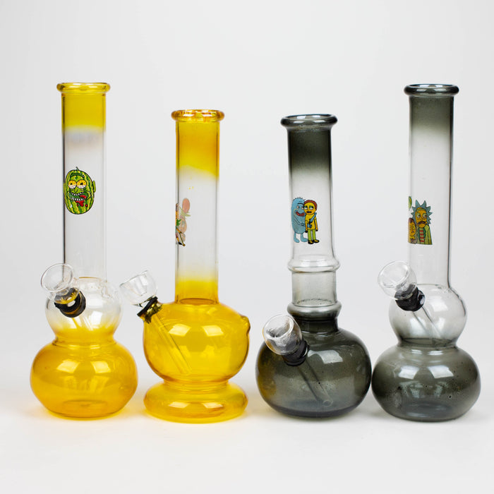 8" paint glass water bong-Assorted Glass Bong Bongzie Smokes