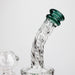 6" Twist glass bent neck glass bong with diffuser Glass Bong Bongzie Smokes