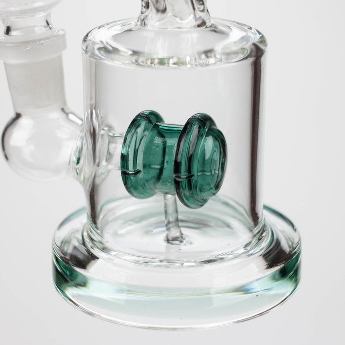 6" Twist glass bent neck glass bong with diffuser Glass Bong Bongzie Smokes