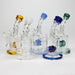6" Twist glass bent neck glass bong with diffuser Glass Bong Bongzie Smokes