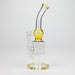 11" Color accented glass bong with honeycomb diffuser-Assorted Glass Bong Bongzie Smokes