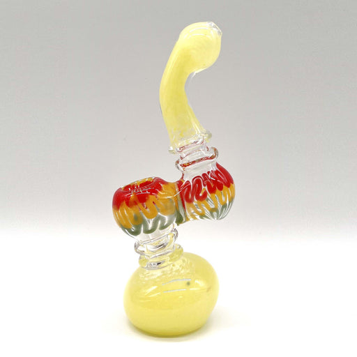 Rasta Bubbler 7" Tall - Assorted Color Glass Pipe NIBO Distribution