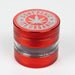 Heavy Duty Large "Don't Panic It's Organic" 4 Parts Weed Grinder Engraved in Canada Design #2 Regular Grinder Laser Ninja Red
