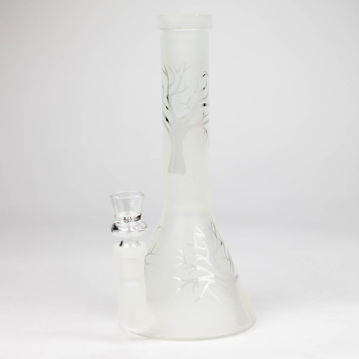 8" GLOW IN DARK TREE OF LIFE BEAKER GLASS BONG Glass Bong Bongzie Smokes
