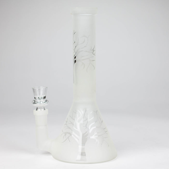 8" GLOW IN DARK TREE OF LIFE BEAKER GLASS BONG Glass Bong Bongzie Smokes