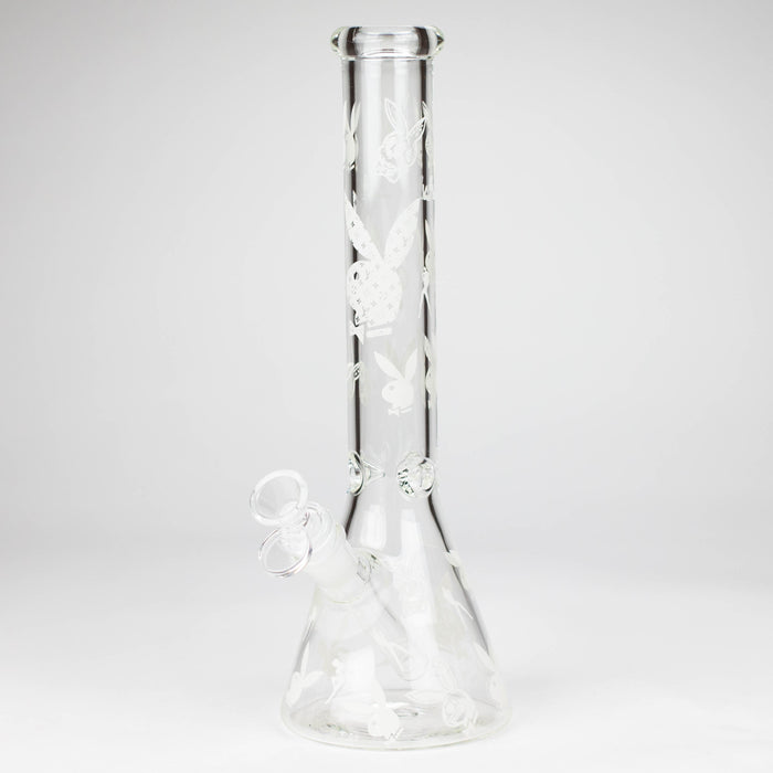 12" 5mm Luxury Design Glow in the Dark Glass Bong Glass Bong Super Supplys Inc Design D