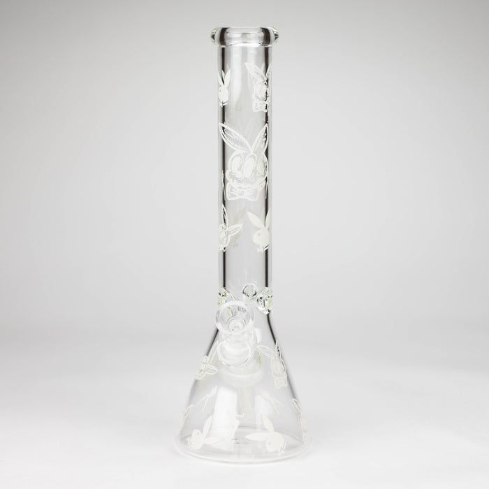 12" 5mm Luxury Design Glow in the Dark Glass Bong Glass Bong Super Supplys Inc