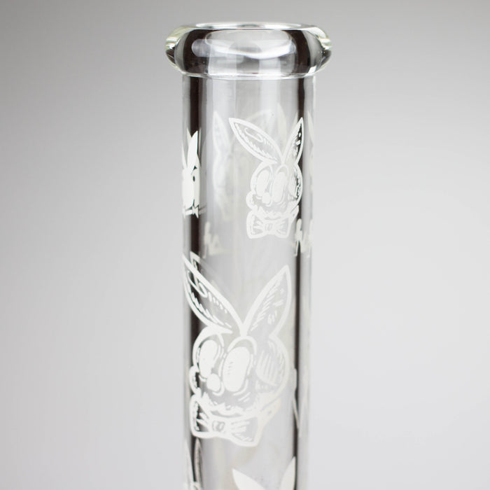 12" 5mm Luxury Design Glow in the Dark Glass Bong Glass Bong Super Supplys Inc