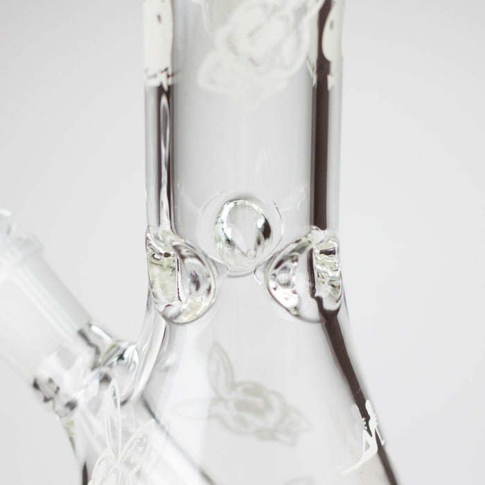 12" 5mm Luxury Design Glow in the Dark Glass Bong Glass Bong Super Supplys Inc