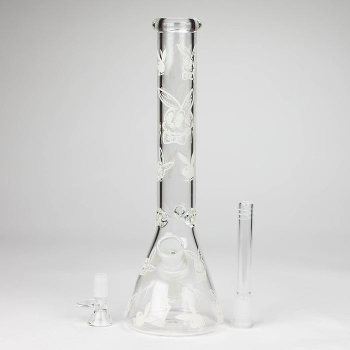 12" 5mm Luxury Design Glow in the Dark Glass Bong Glass Bong Super Supplys Inc