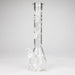 12" 5mm Luxury Design Glow in the Dark Glass Bong Glass Bong Super Supplys Inc Design B