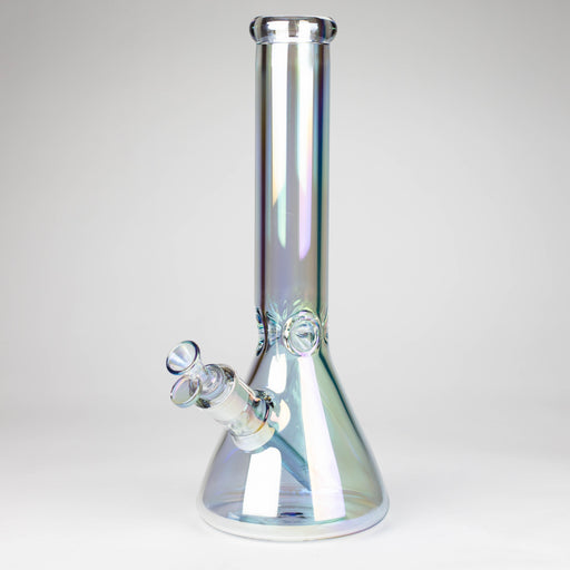 Infyniti | 13.5" Electroplate tube glass water bong [GP2012] Glass Bong ONE Light Green Sunshine