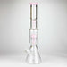 Fortune | 18" Double Tree Perc Beaker Bong Assorted Colour Glass Bong Fortune Pink