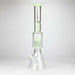 Fortune | 18" Double Tree Perc Beaker Bong Assorted Colour Glass Bong Fortune Green