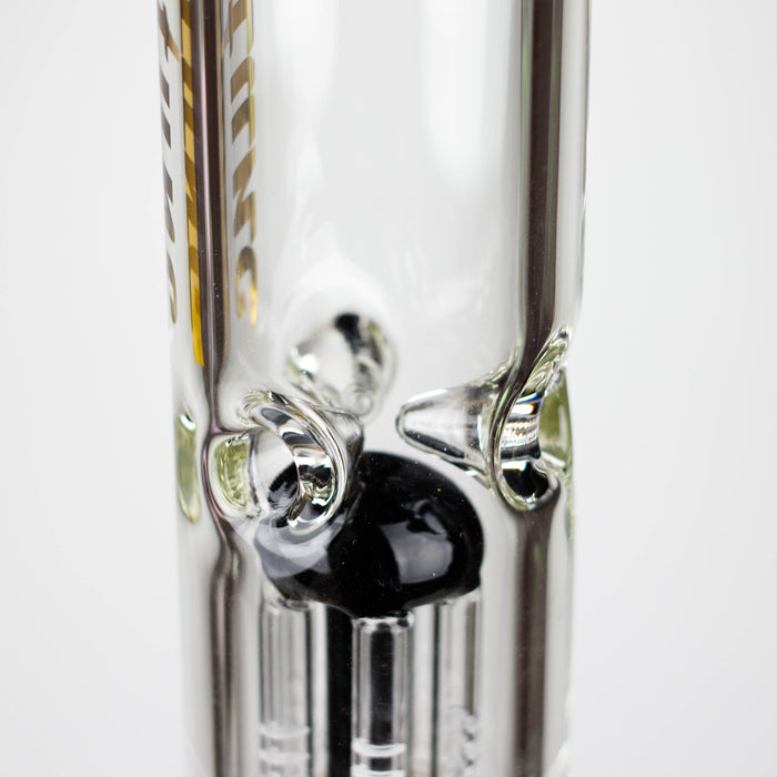 Fortune | 18" Double Tree Perc Beaker Bong Assorted Colour Glass Bong Fortune