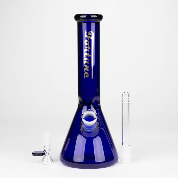 Fortune | 10" 4mm Coloured Glass Bong Assorted Colour Glass Bong Fortune