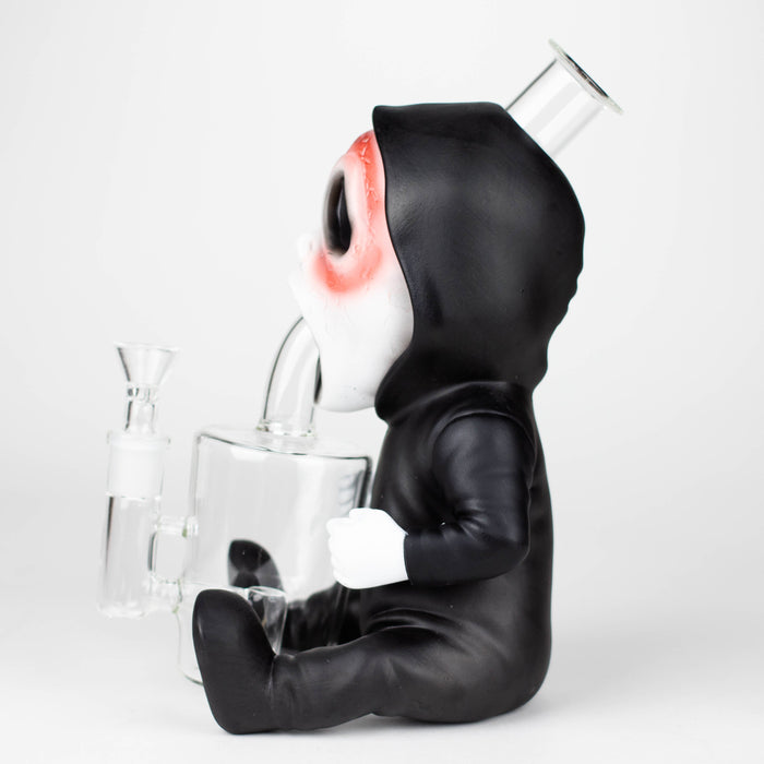 9.8'' Vinyl Death Ghost Water Pipe [YS-458] Resin · Silicone · Plastic Bong JJ Distribution