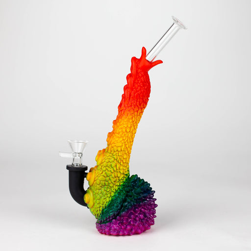 8.9" Vinyl tentacle water pipe Resin · Silicone · Plastic Bong YHS Smoke